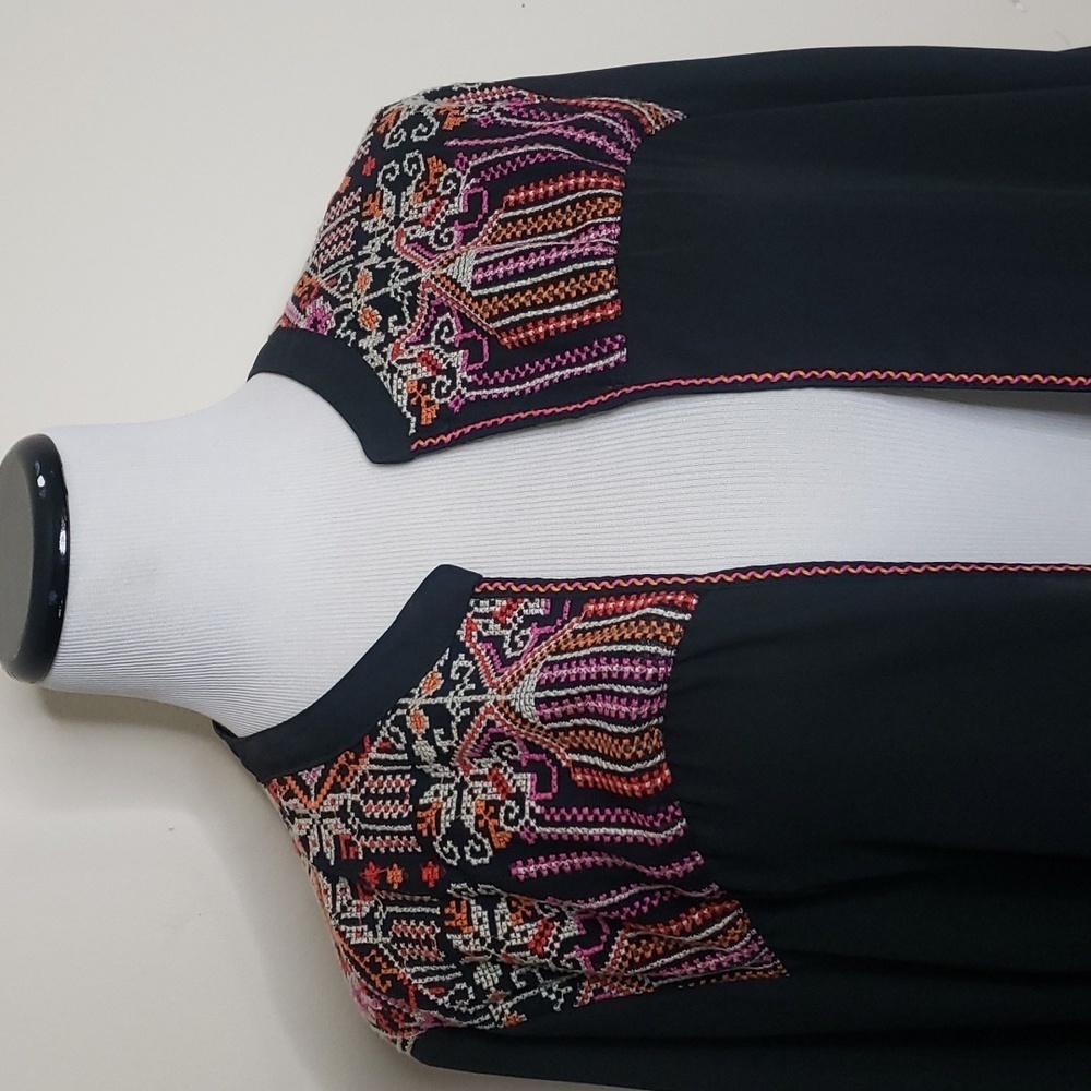 Catherines Open Front Embroidered Sheer Boho Cardigan Size 1X New with tags - Picture 2 of 8